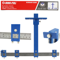 Stolárska šablóna na vytyčovanie otvorov 25 cm MAR-POL M15260