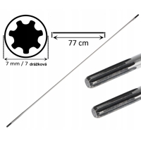 Hnacia hriadeľ na krovinorez 7 mm 7 drážok Demon M830901