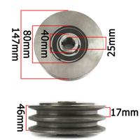 Odstredivá spojka pre spaľovací motor dvojremenová 147 x 25 x 17 mm MAR-POL M79482