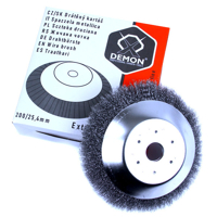 Čistiaci drôtený kotúč na krovinorez, 200 × 25,4 mm – MAR-POL M06971