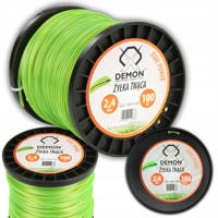 Žacia struna s oceľovým lankom, priemer 2,4 mm, dĺžka 100 m, hviezdicový profil – DEMON M84108