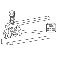 Reťazový odnitovač na motocykel 520, 525, 530, 532 NEO Tools 10-511