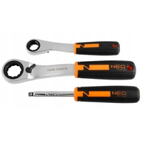 Súprava nástrčných kľúčov 1/4'' + 3/8'' – 46 dielov, NEO TOOLS 10-019